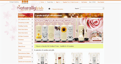 Desktop Screenshot of naturallyirishcandles.com