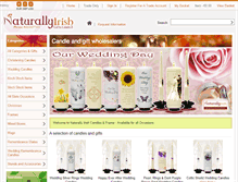 Tablet Screenshot of naturallyirishcandles.com